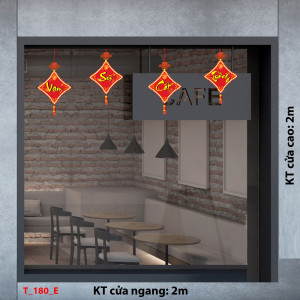 Decal dán tường Tết xuân - Vạn sự cát tường
